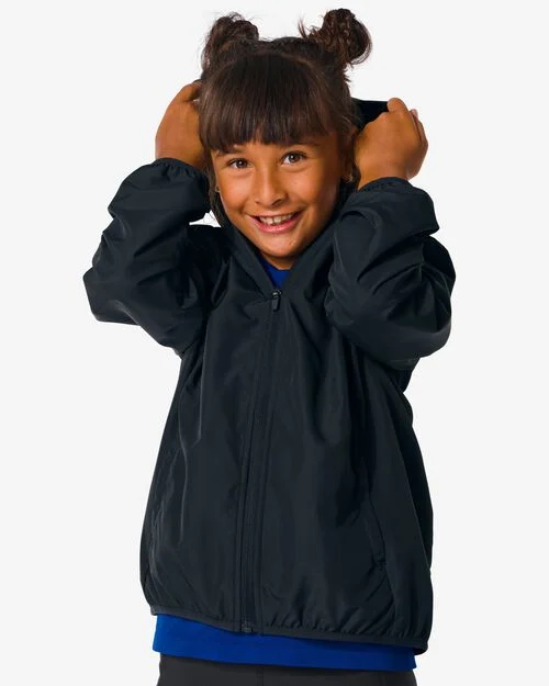 veste de sport coupe-vent enfant noir
