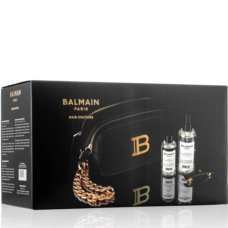 Balmain Accessories Signature Bag (Leave in, Argan Elixir, Barrette Medium Black) 18k