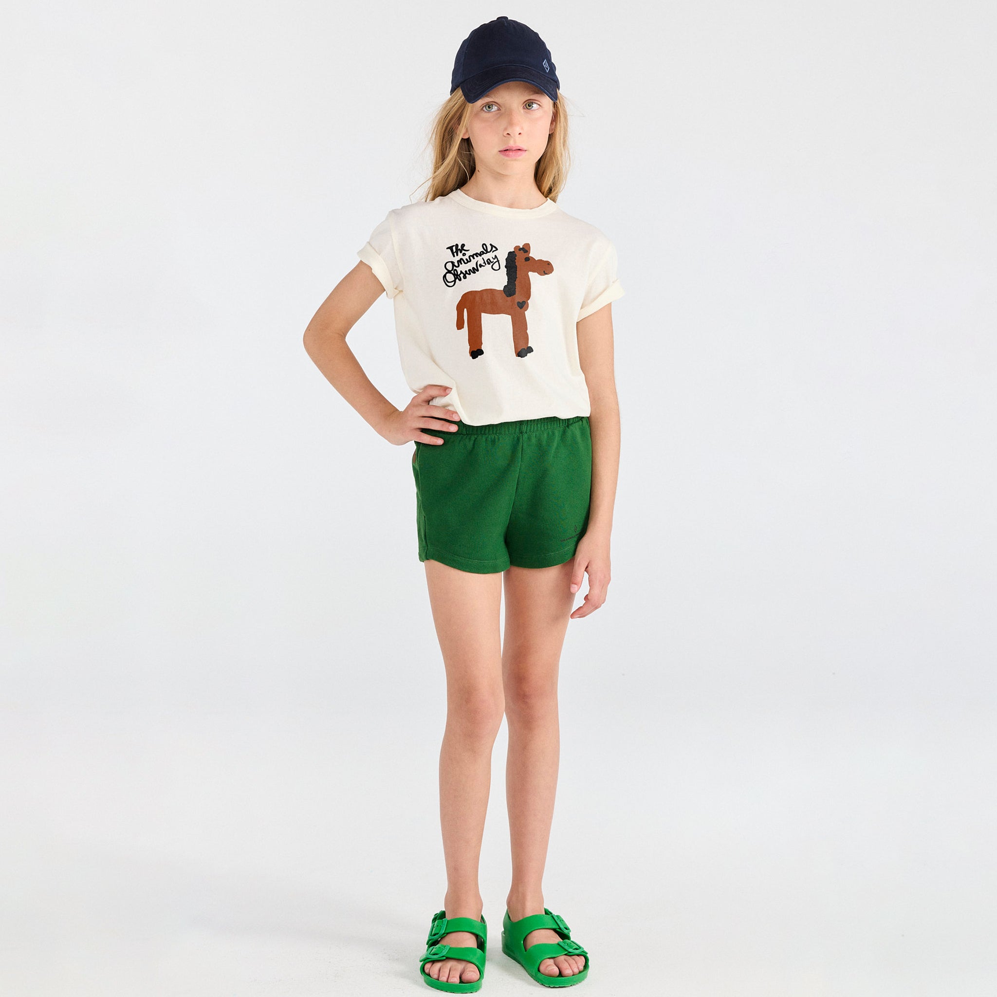 T-Shirt Rooster Raw White