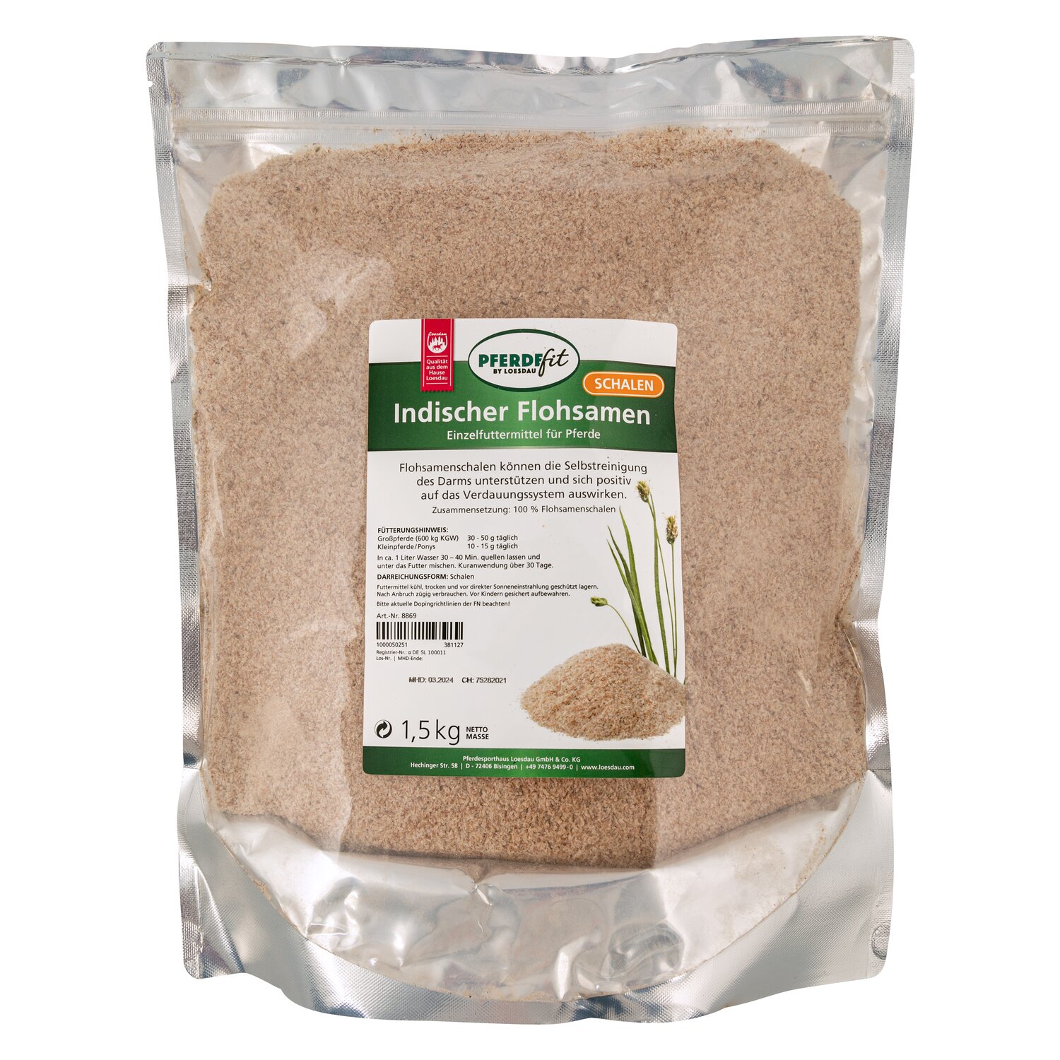 PFERDEfit by Loesdau Indischer Flohsamen  - 1.5 kg