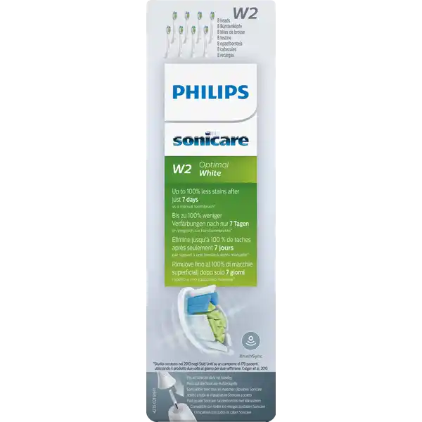 W2 Optimal White Standard Aufsteckbürsten HX6068 / 12