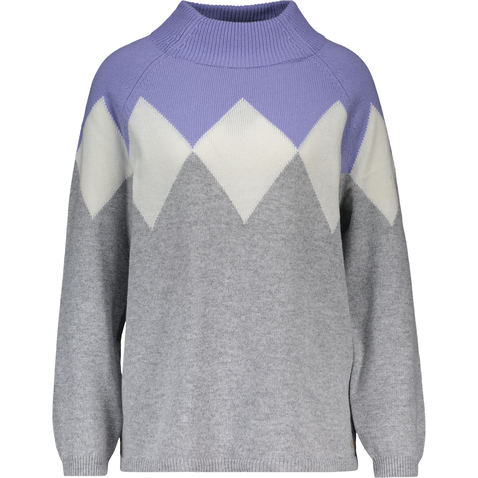 Olsen Damen-Pullover Rautenmuster