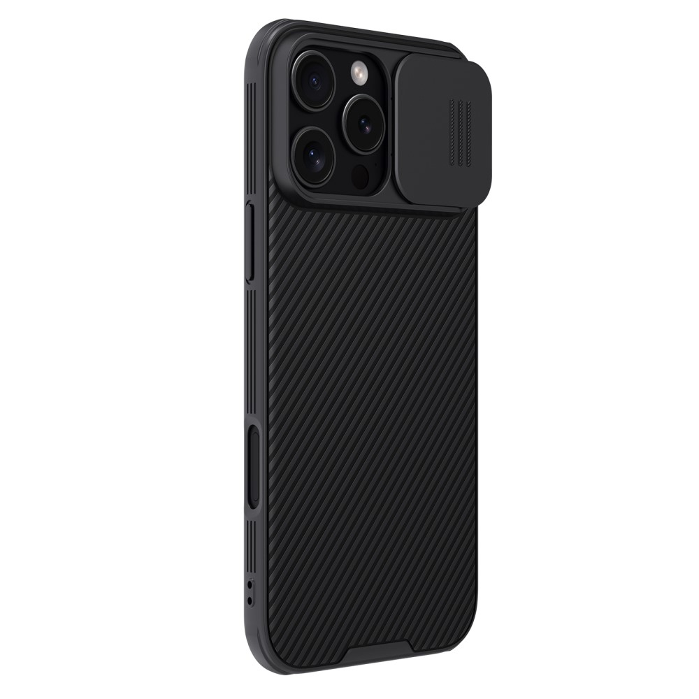 iPhone 16 Pro Max Schutz Hülle Cam-Slider Kameraschutz - Schwarz