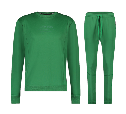 24 Uomo Polyester Trainingspak Heren Groen
