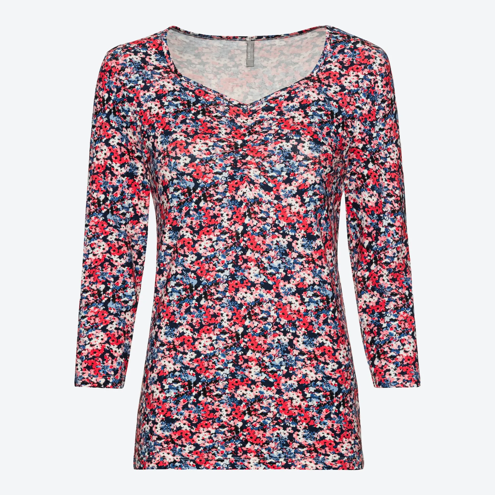 Damen-Shirt mit Raffung