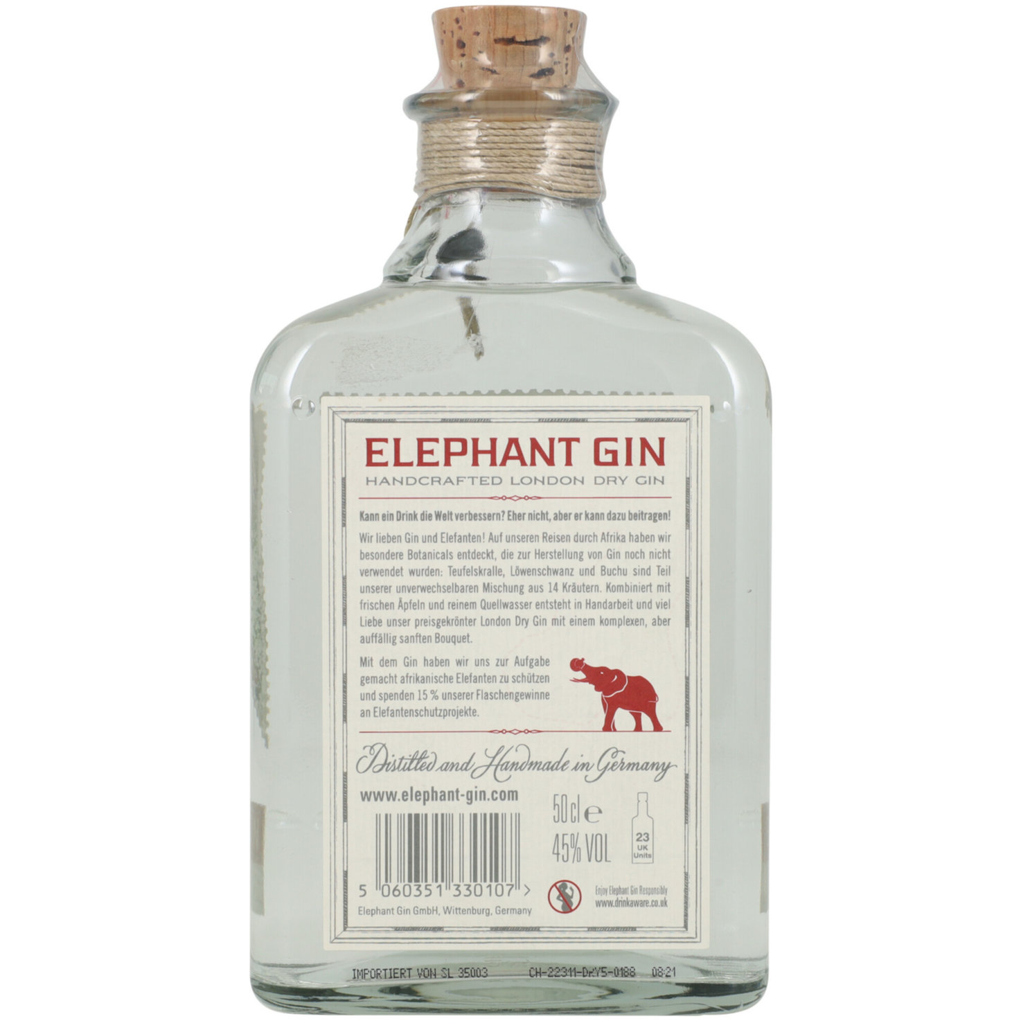 Elephant London Dry Gin -50cl