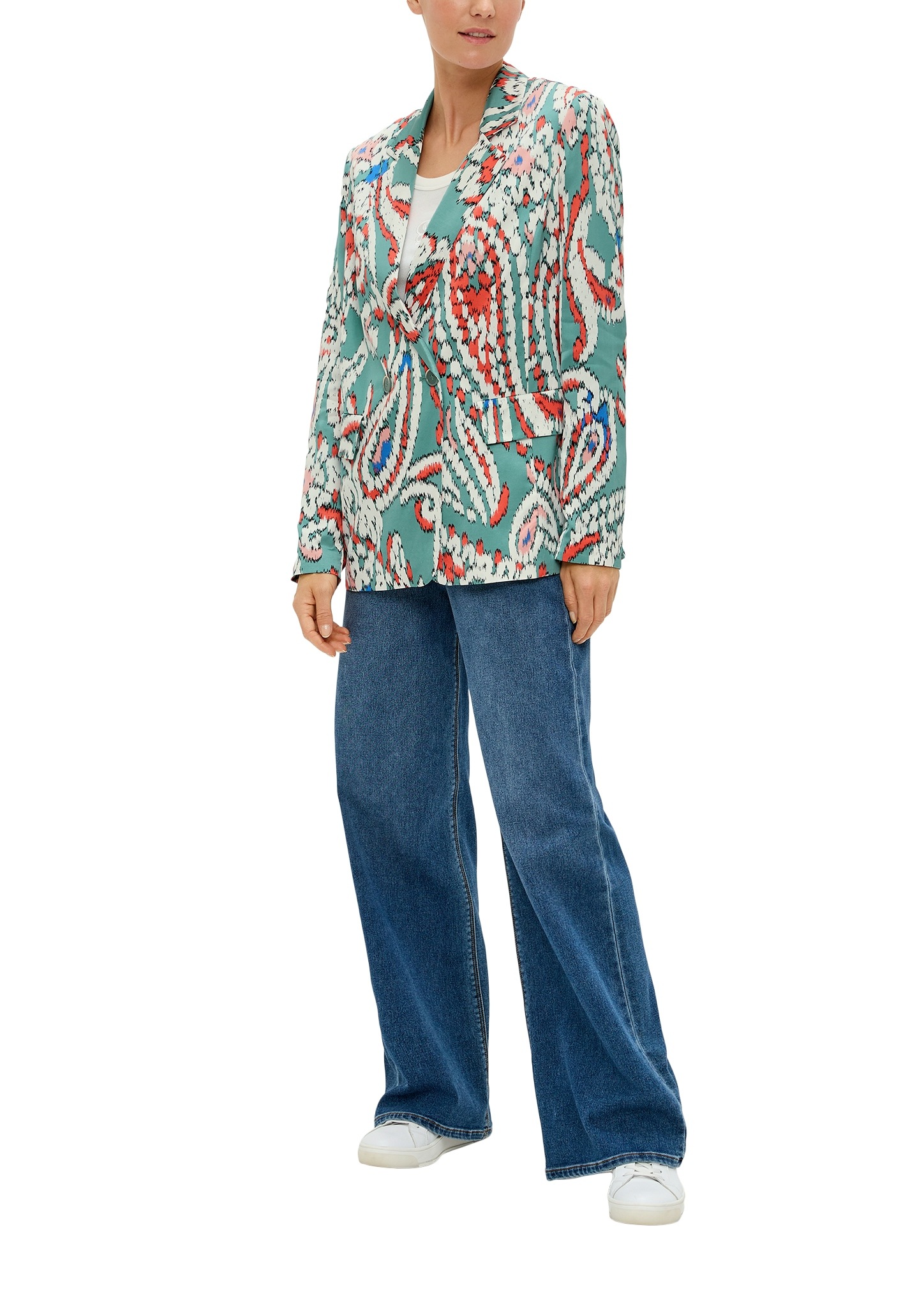 s.Oliver Blusenblazer , mit All-Over Print
