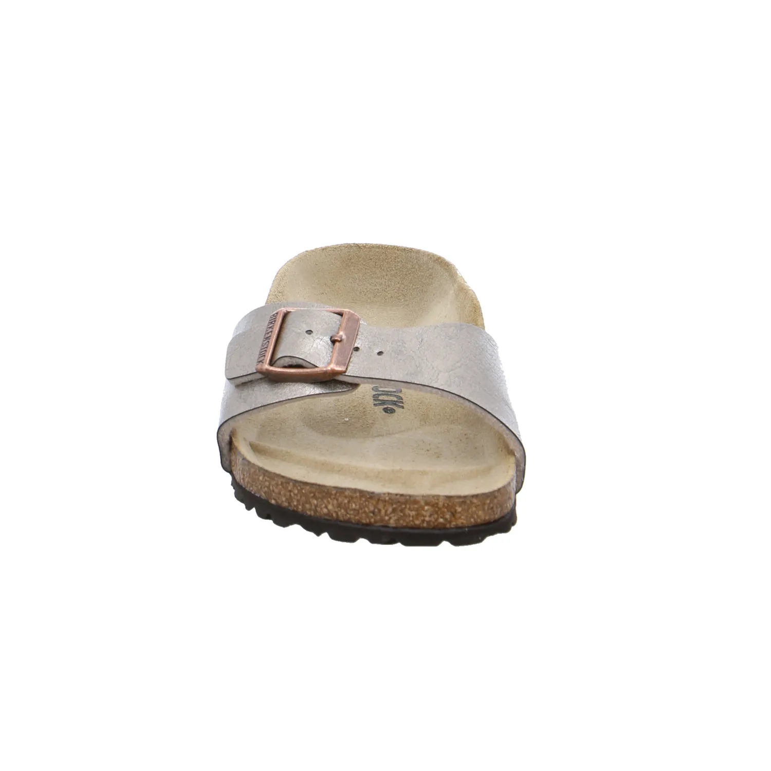BIRKENSTOCK Bio-Fussbett Taupe Lederimitat