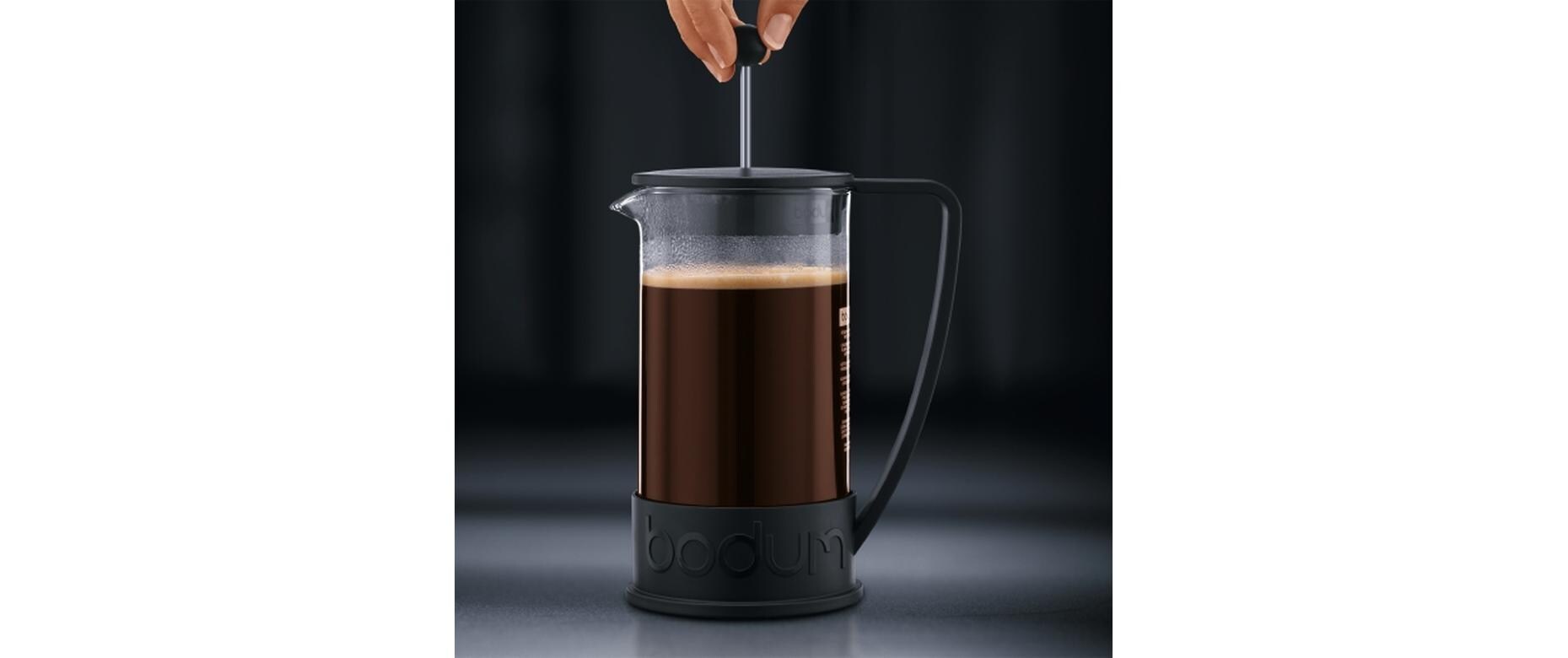 Kaffeebereiter Brazil Schwarz, 1 lFrench-Press-Kaffeebereiter 8 Tassen