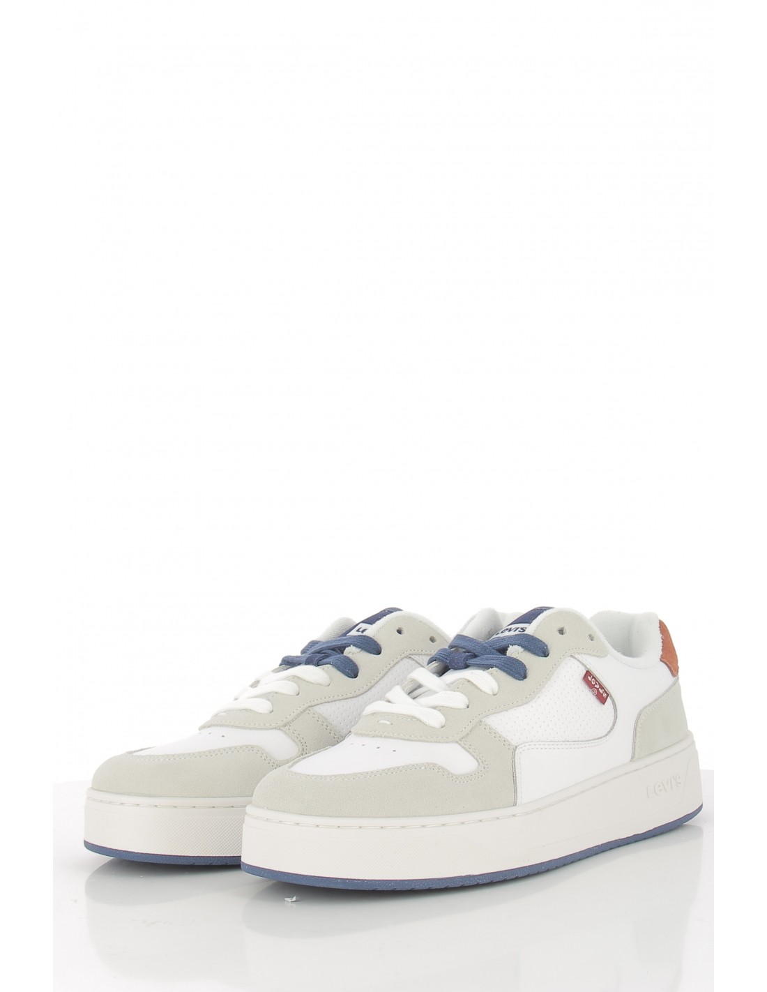 levi's Baskets de ville Homme levi's glide blanc/beige