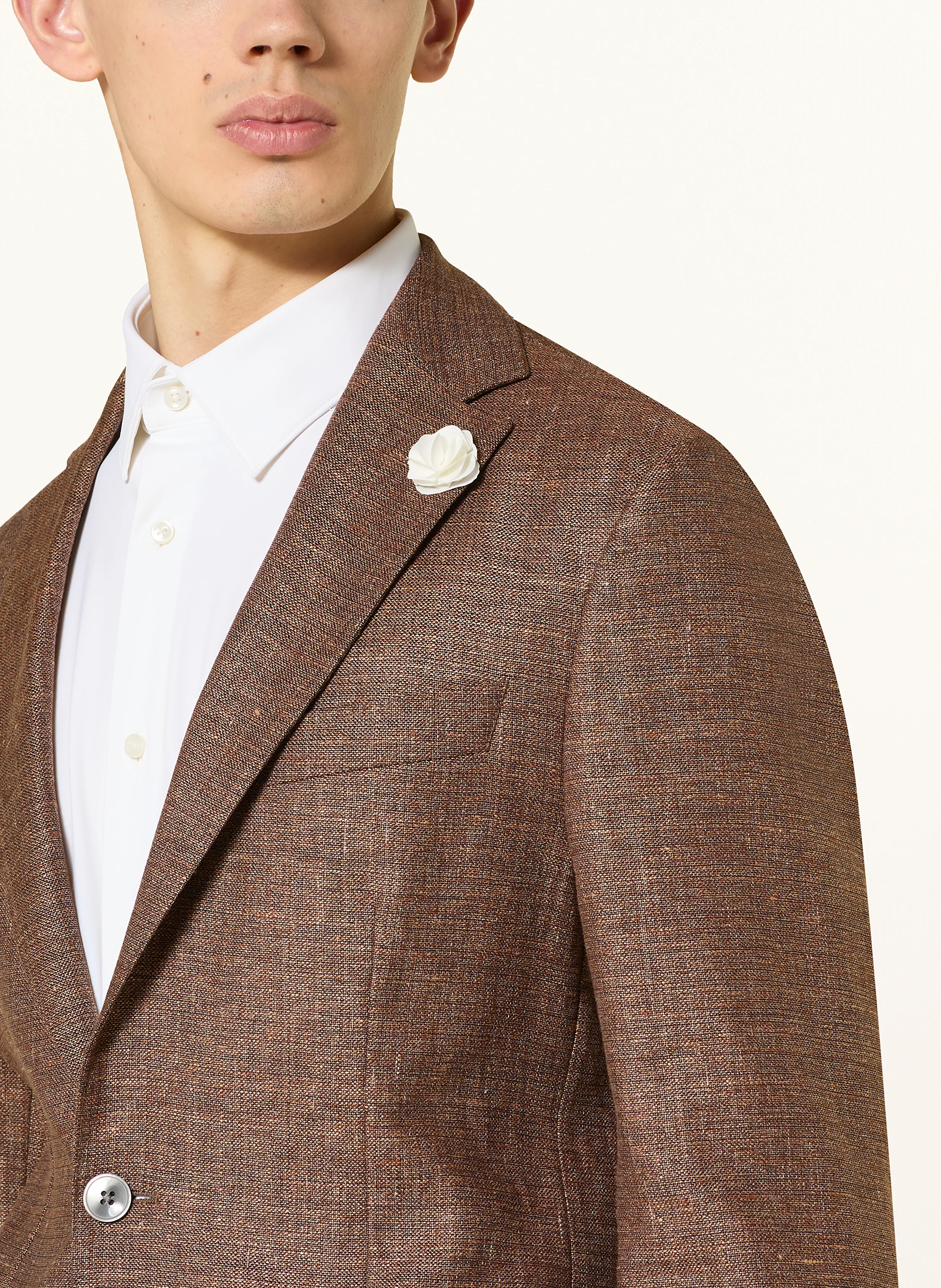 BOSS Anzugsakko HANRY Slim Fit mit Leinen