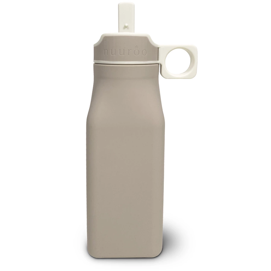 Nuuroo Trinkflasche Lindi Silikon 450 ml Cobblestone