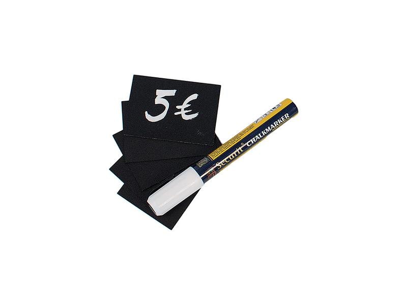 Securit Minikreidetafel A8 Set 29-teilig Kreidetafelset