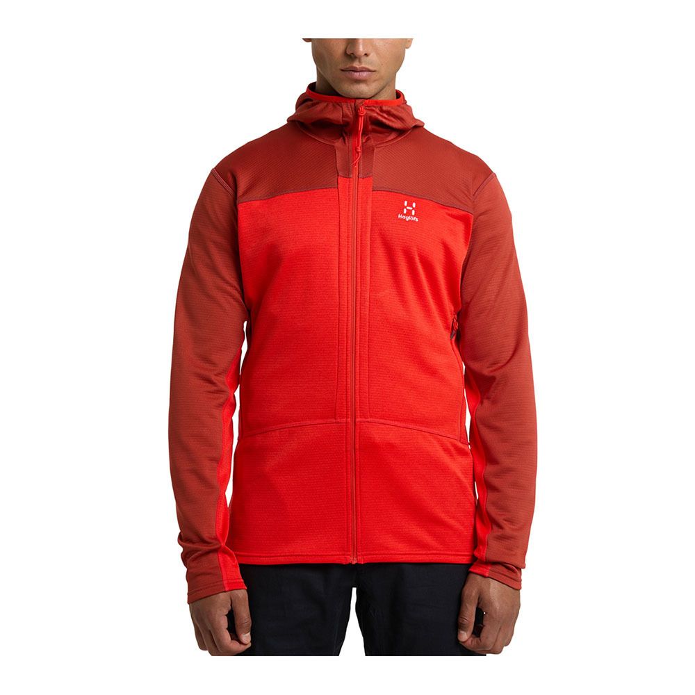 Haglöfs ROC FLASH MID - Polaire Homme corrosion/zenith red