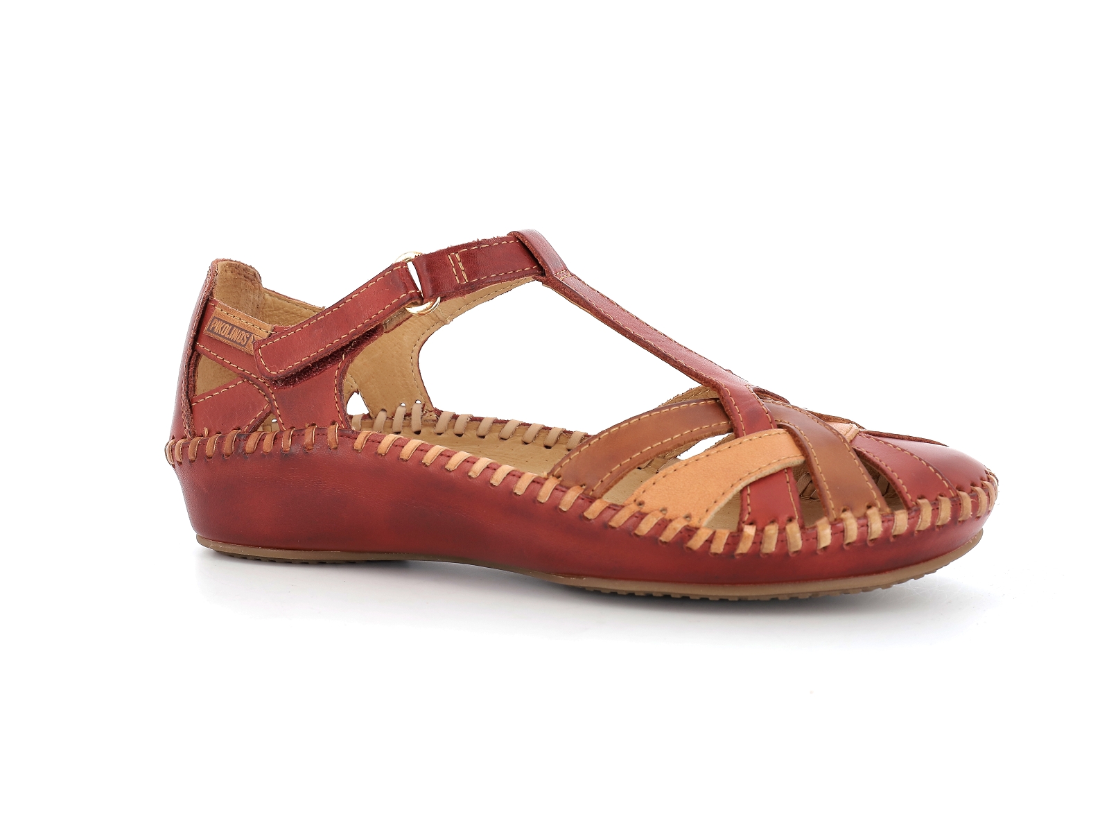 Pikolinos-VALLARTA  655 0732C5 Cuir Multi Rouge