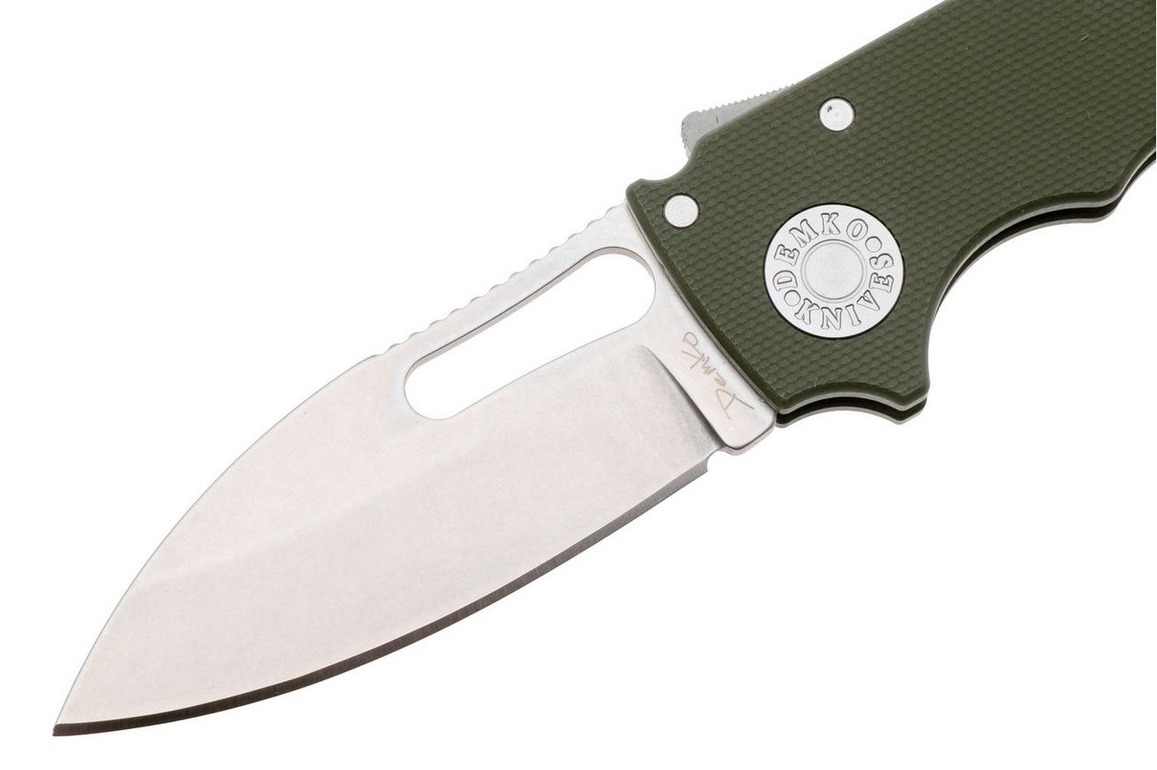 Demko Knives Shark-Cub Shark-Lock Slicer Shark SC-20CV-G10-OD-SS OD Green G10, zakmes