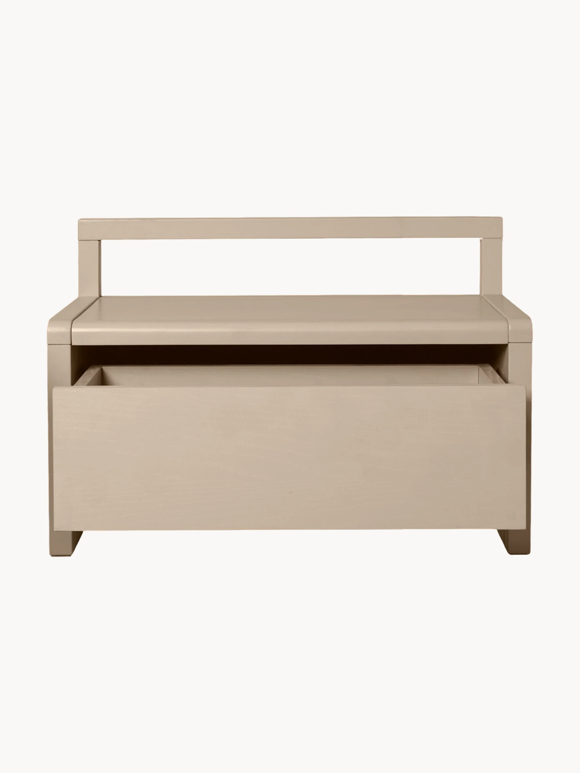 Houten kinderbankje Little Architect met opbergruimte