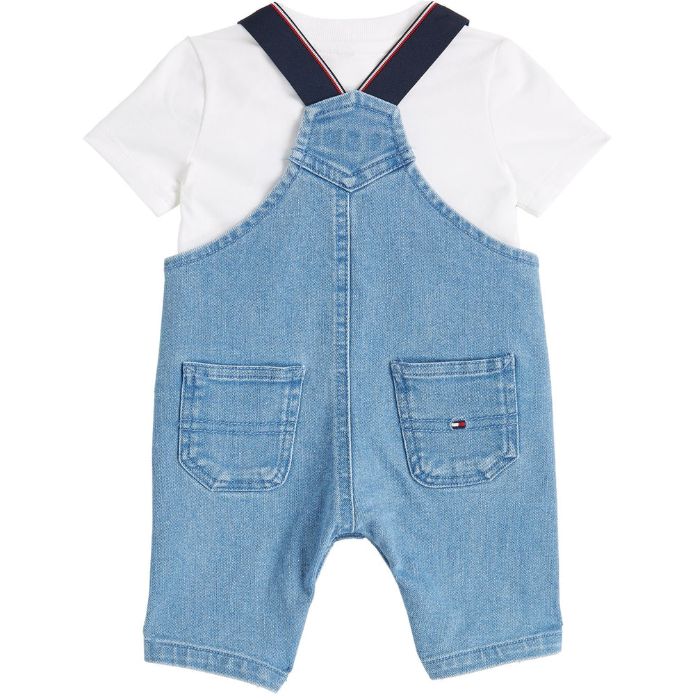 Køb Tommy Hilfiger Denim Medium 01 Denim Dungaree