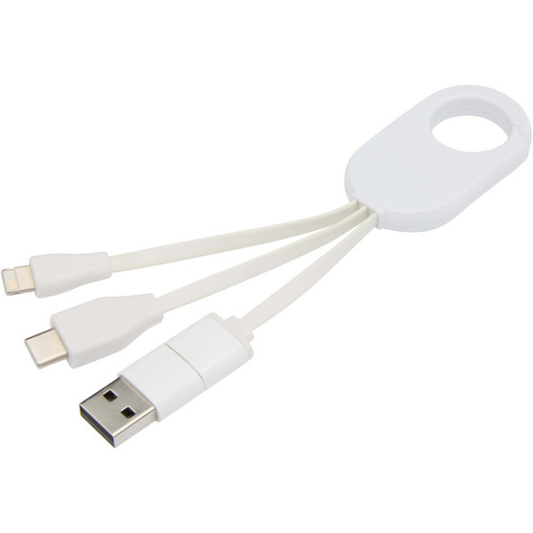 PF Concept 124435 - Câble de charge 4 en 1 Troop en plastique recyclé