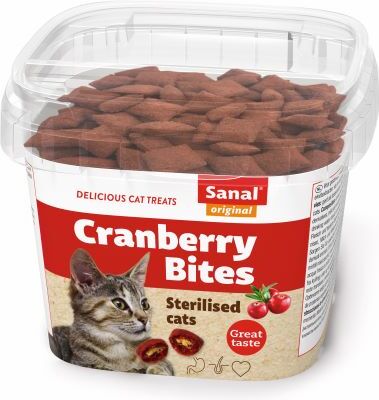 Sanal kattensnack Cranberry Bites adult 75 g