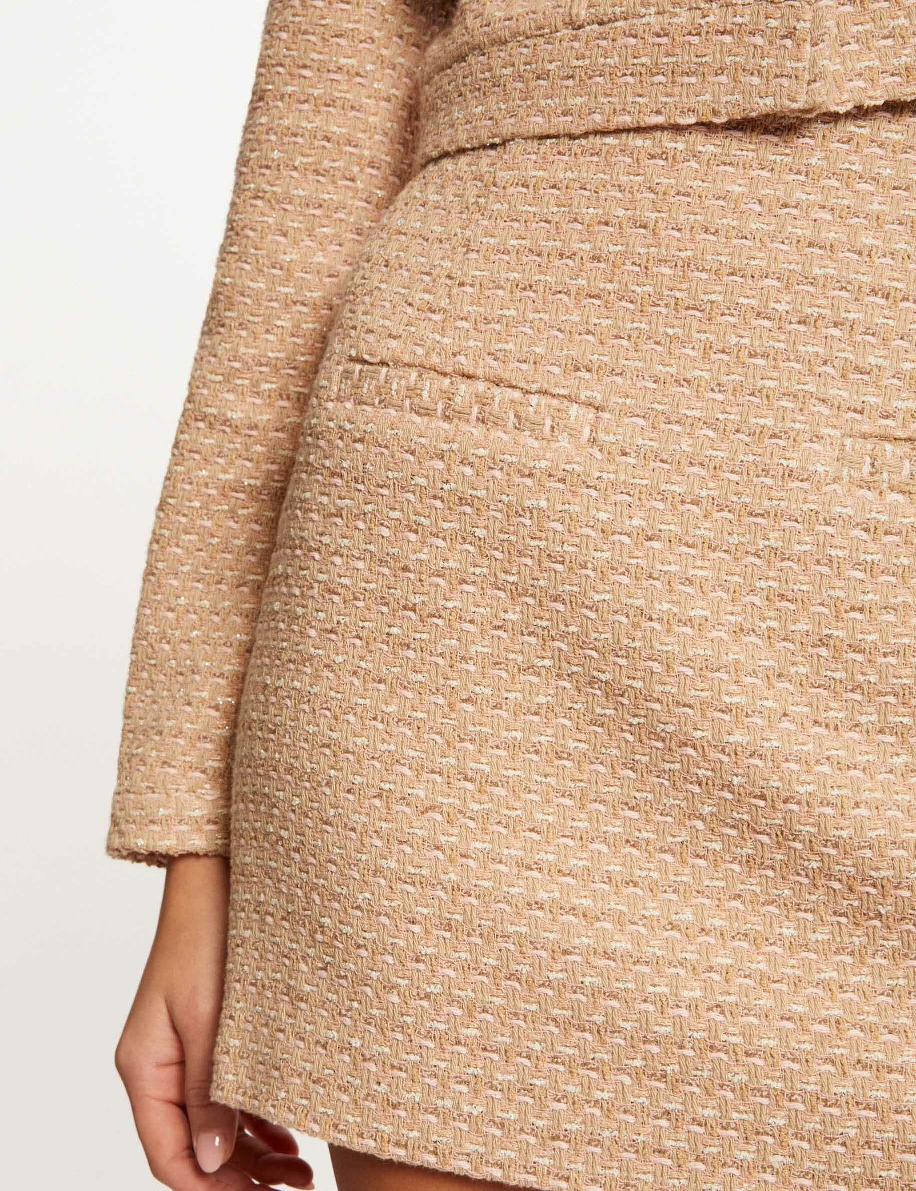 Jupe droite taille haute multico femme - multico