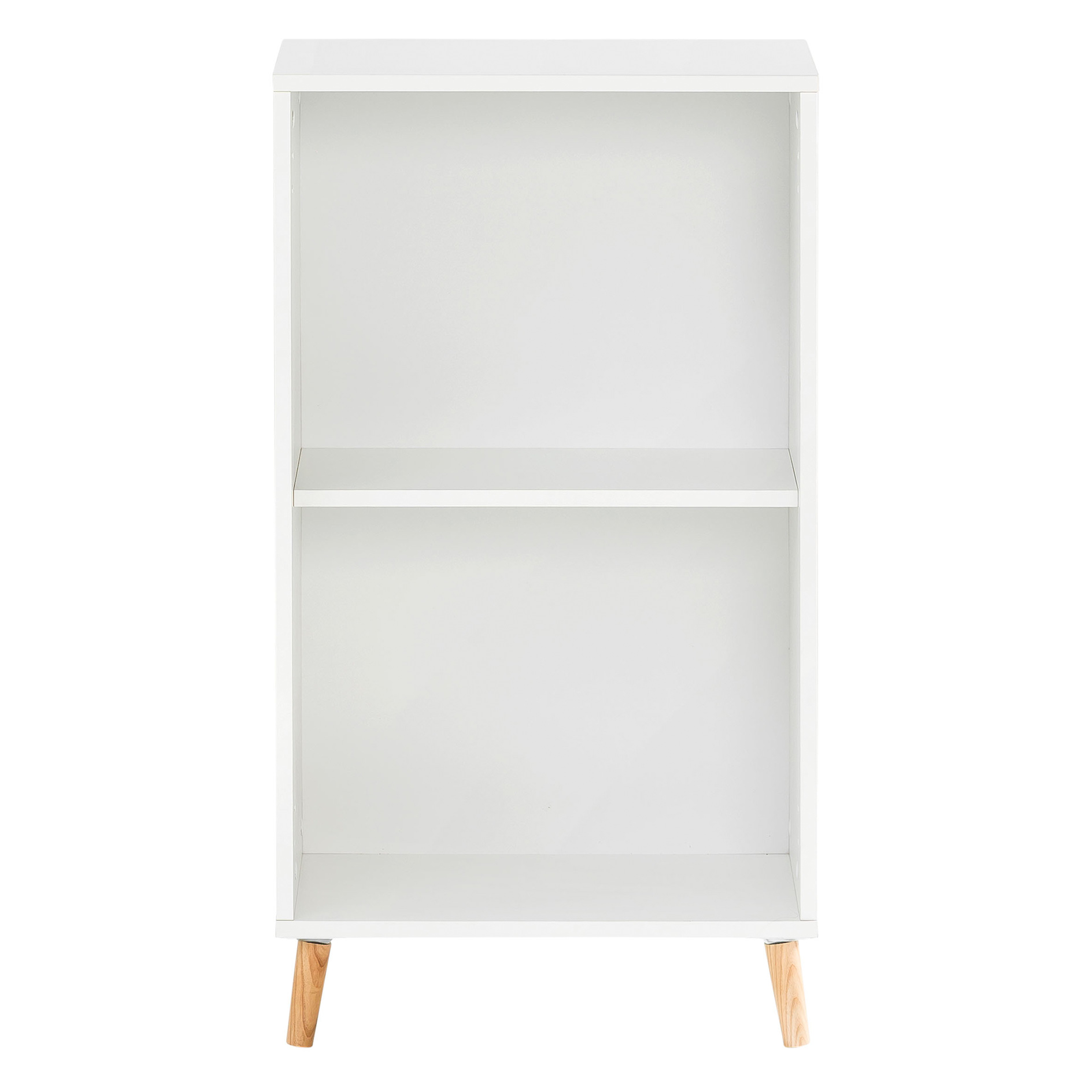 Regal - perlweiß - 2 Fächer - 50,9 cm breit