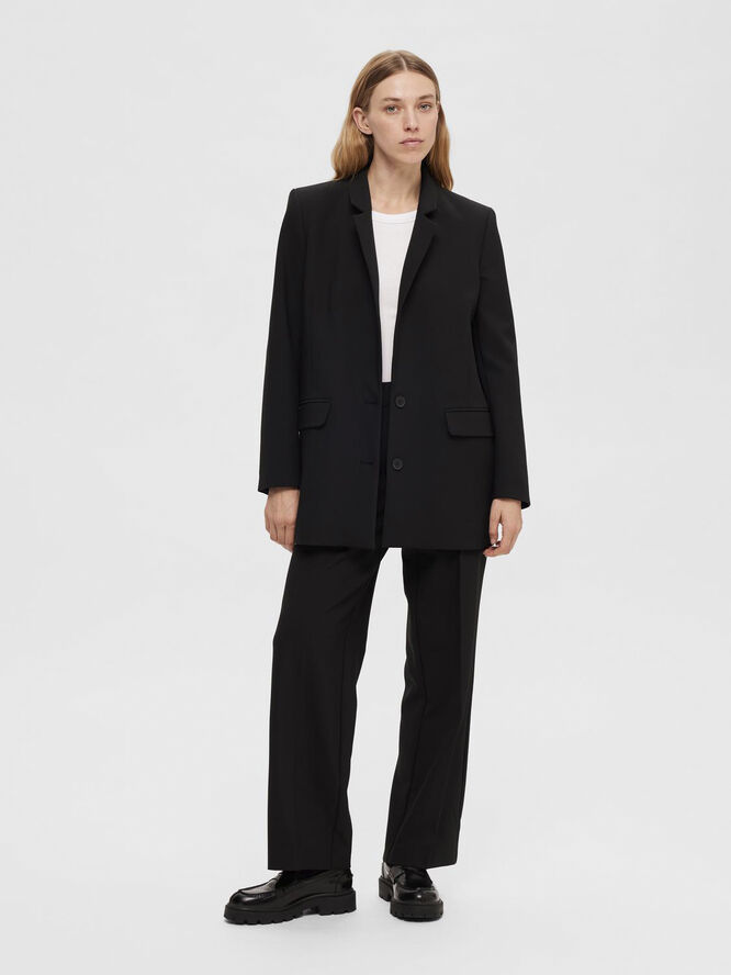Selected Femme SLFRITA LS RELAXED BLAZER FD NOOS Sort