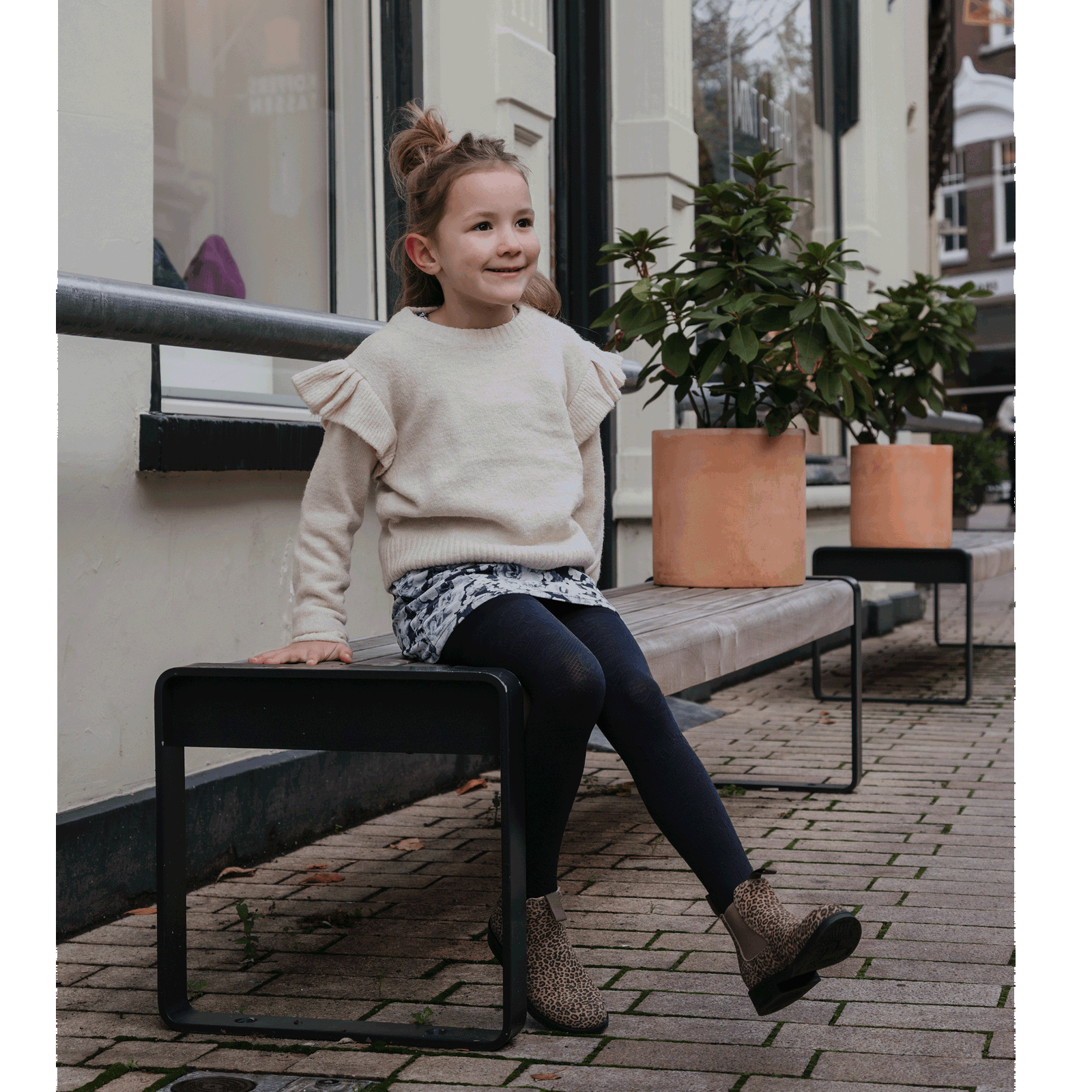 Shoesme grijze panterprint boot Suède | Sale