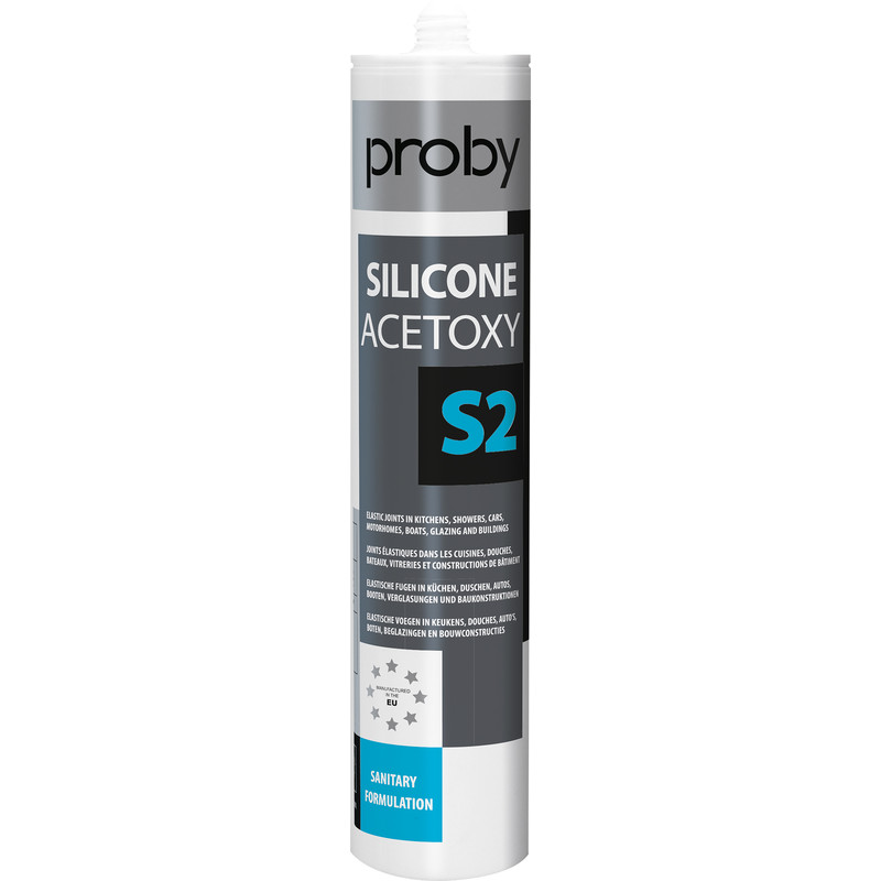 Siliconenkit S2 Zwart 280ml