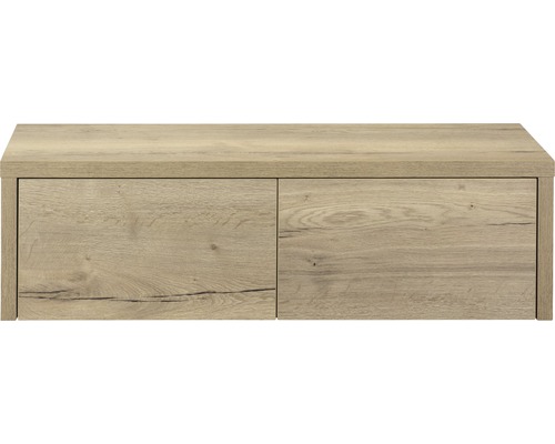 Sanox Bloxx wastafelmeubel, BxHxD 120 x 35 x 45 cm, frontkleur: natuurlijk eikenhoutdecor