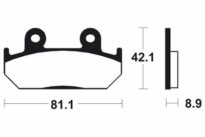 Plaquettes de freins Tecnium Performance métal fritté - MF93