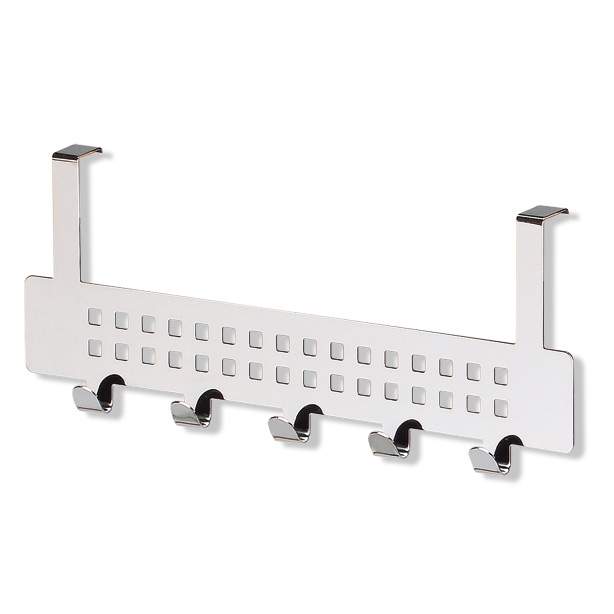 Türgarderobe - Chrom - Lochblech-Optik