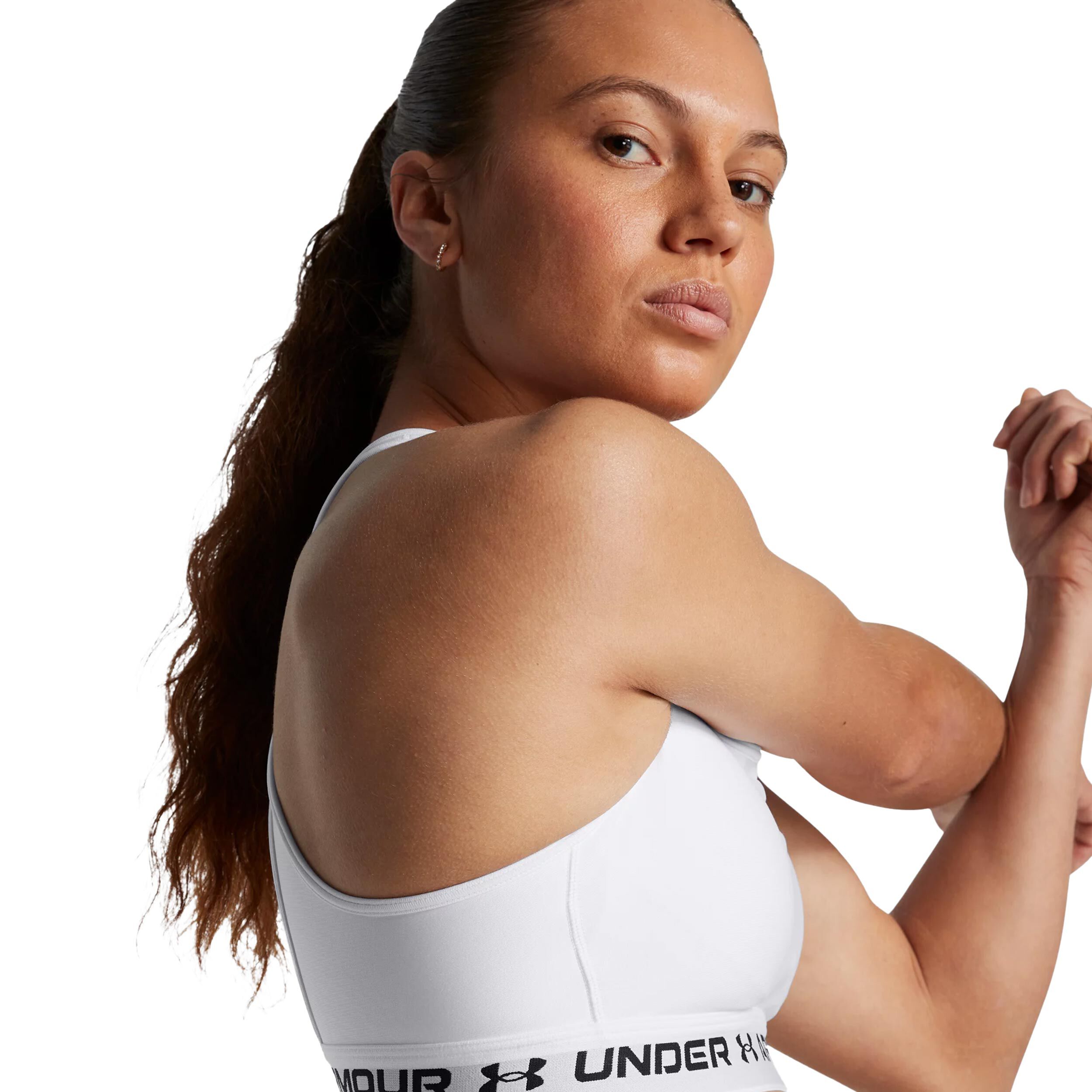 Under Armour Crossback Mid Soutien-gorge Sport Femmes - Blanc