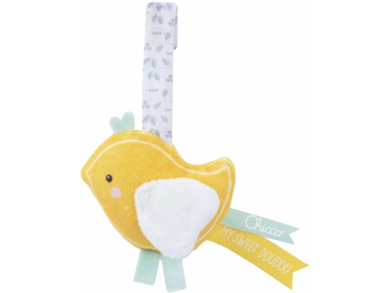 Chicco Geschenkset Baby-Set aus Schmusetuch, Beissring und Schnullerband