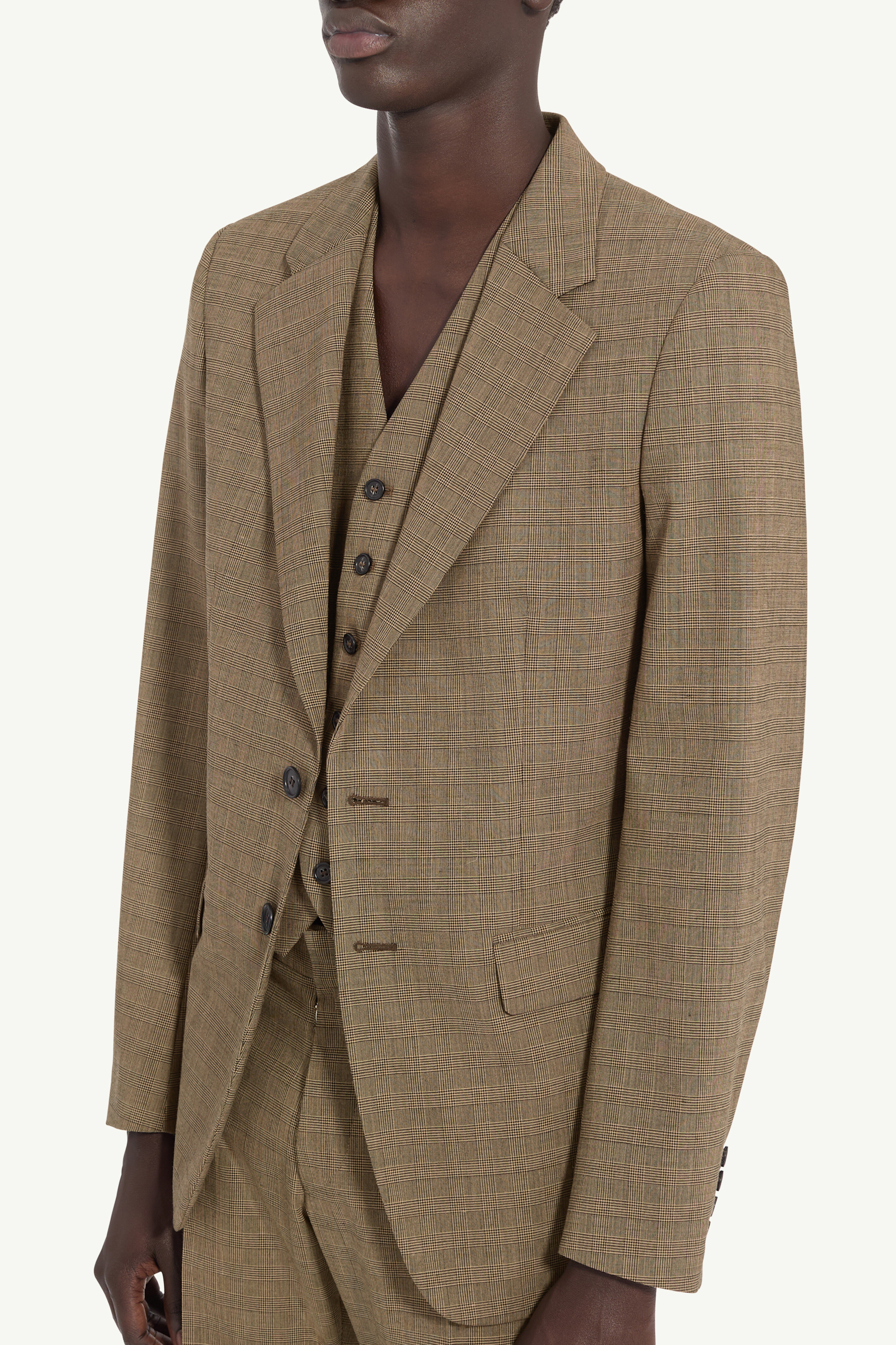 Veste de costume à carreaux