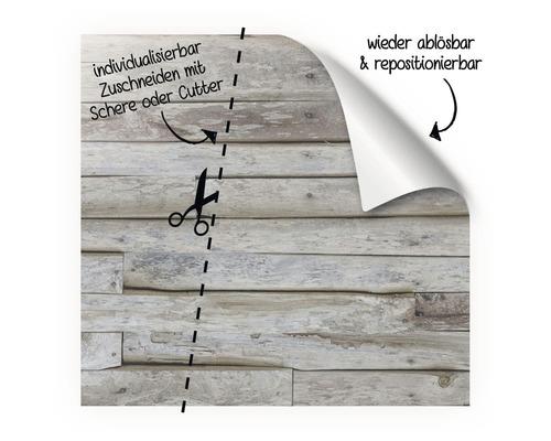 mySpotti Fresh douchewandpaneel, gebroken stenen wandbekleding, 255 x 100 cm, FSF11398