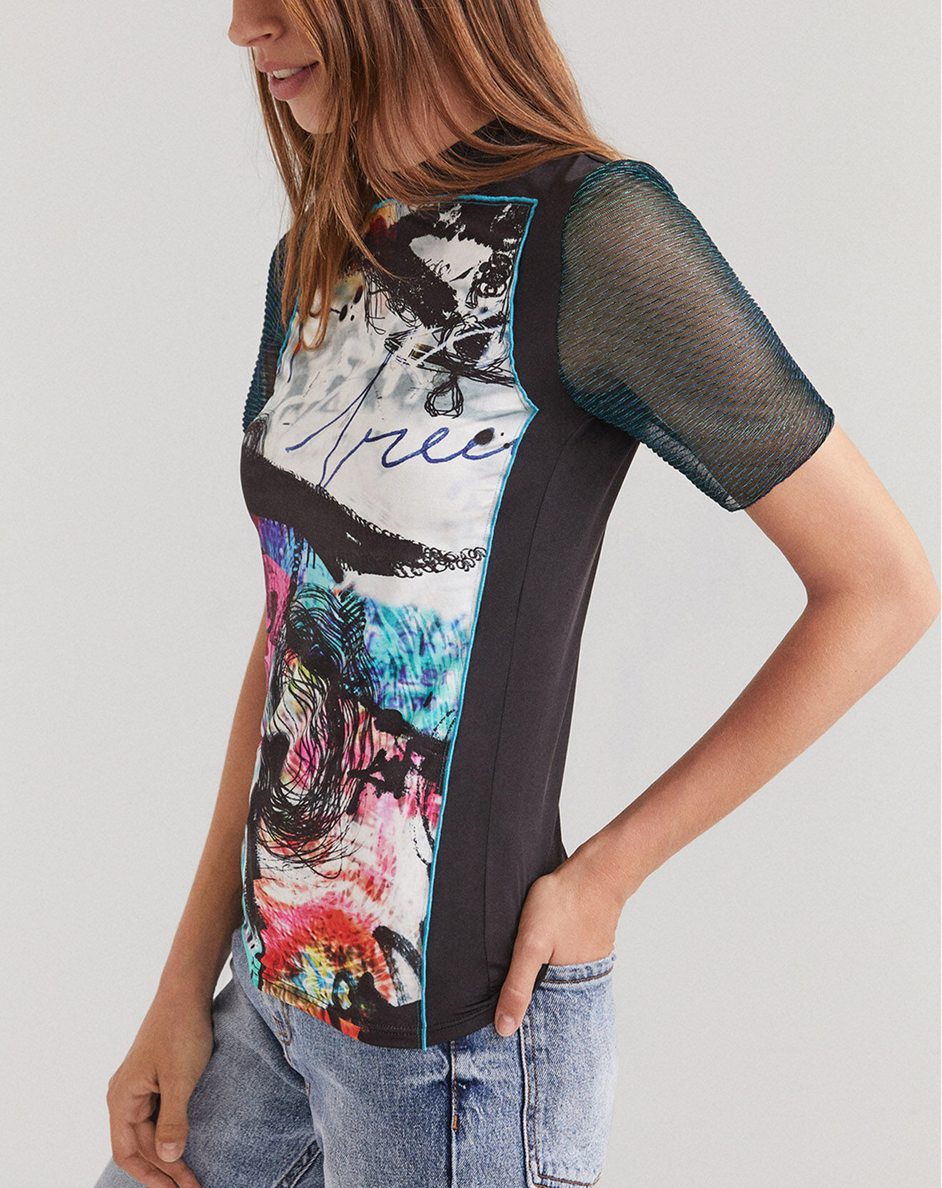 Desigual Top Clotilde multicolore