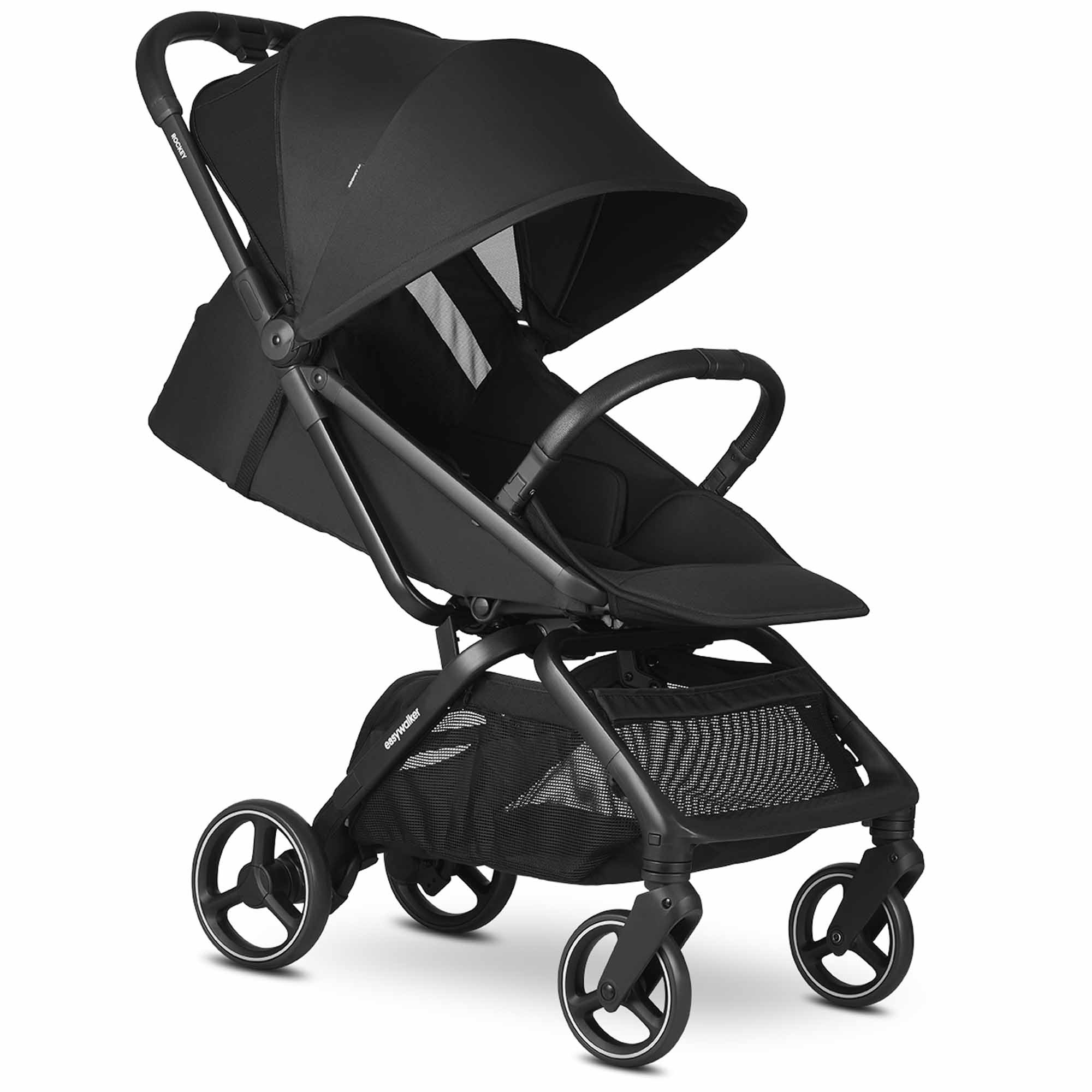 Easywalker Rockey M Pure Black - buggy's - Prénatal