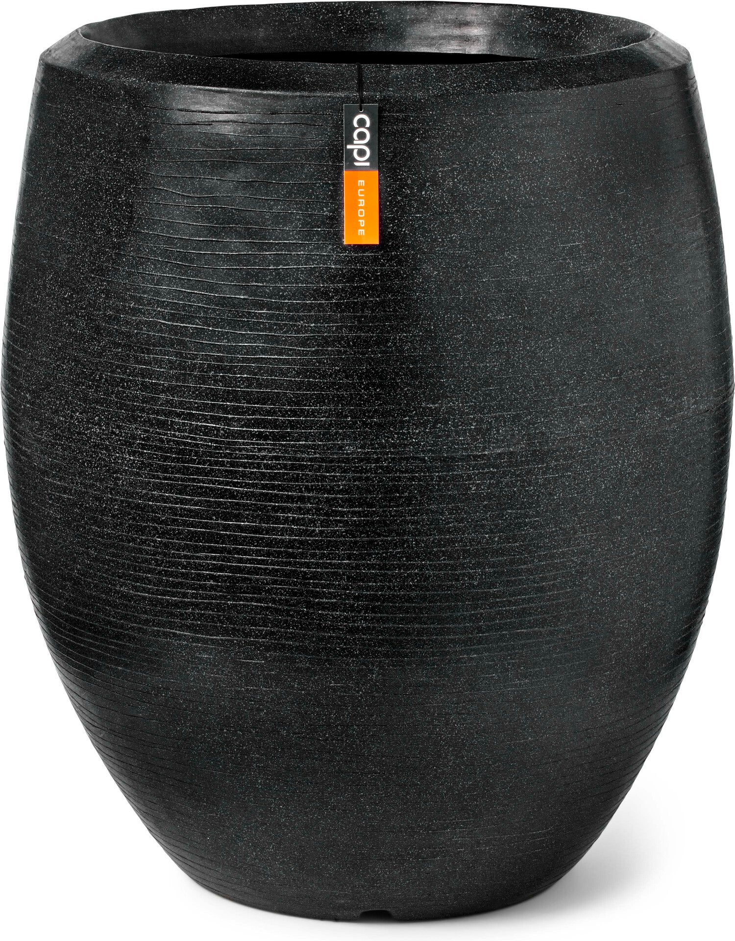 Capi Europe bloempot elegant deluxe Granite zwart D 63 H 75 cm