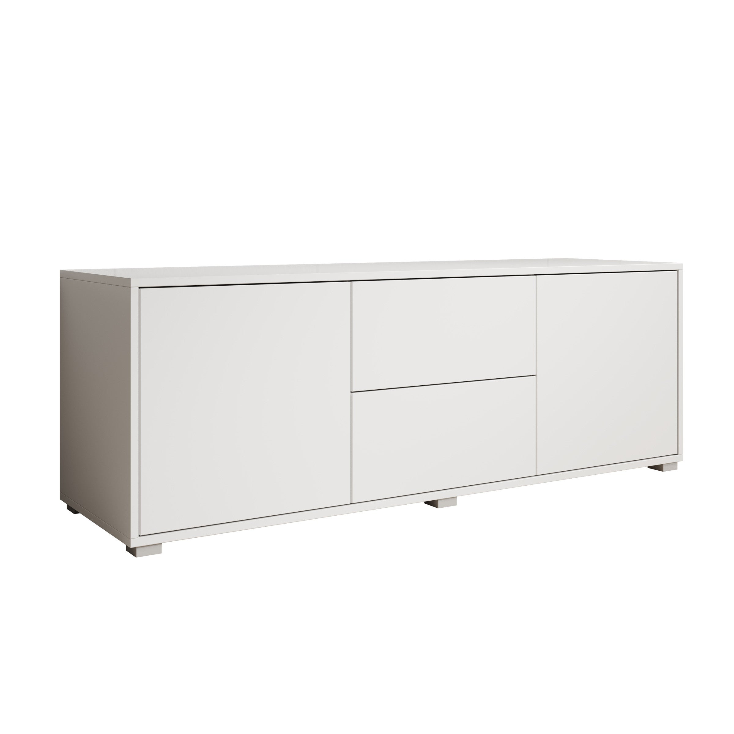 Meubella - TV-Meubel Gideon - Wit - 141 cm