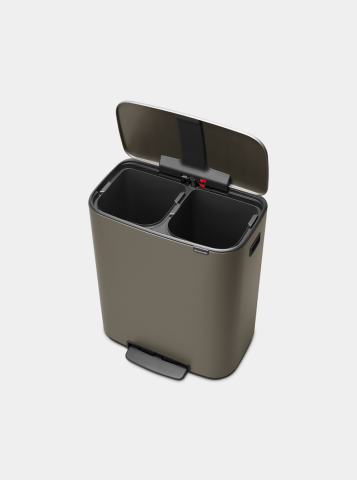 Bo Pedaalemmer, met 2 binnenemmers, 2 x 30 liter - Platinum
