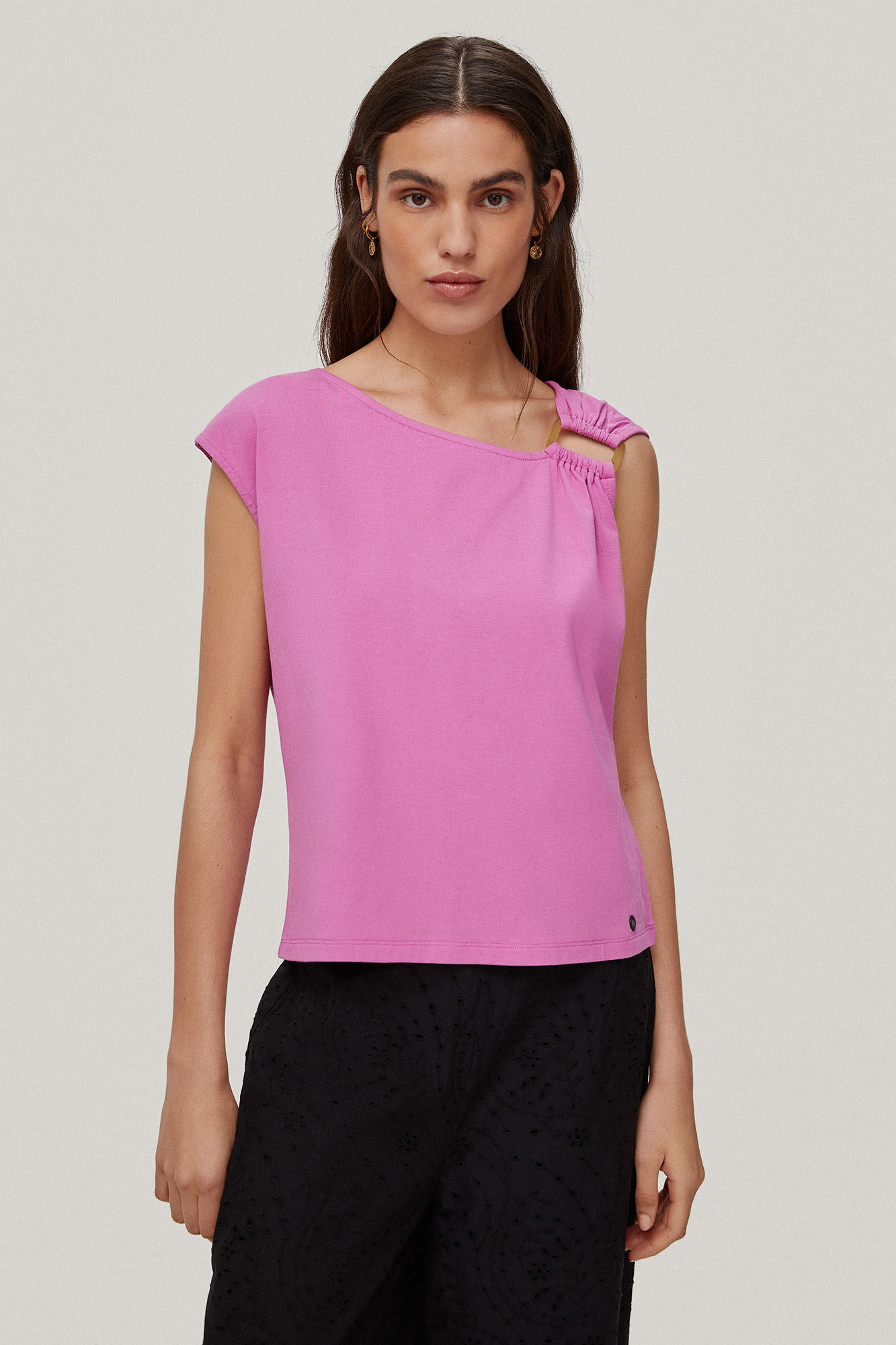 Camiseta sem mangas - Rosa