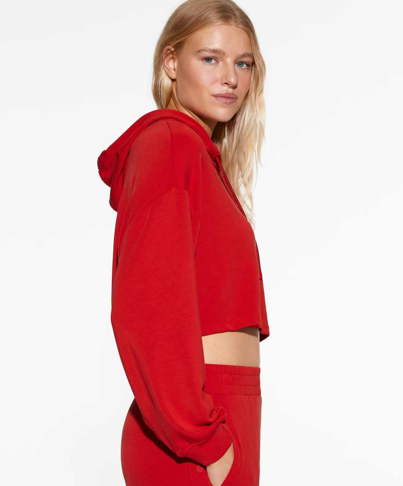 Moletom cropped de modal