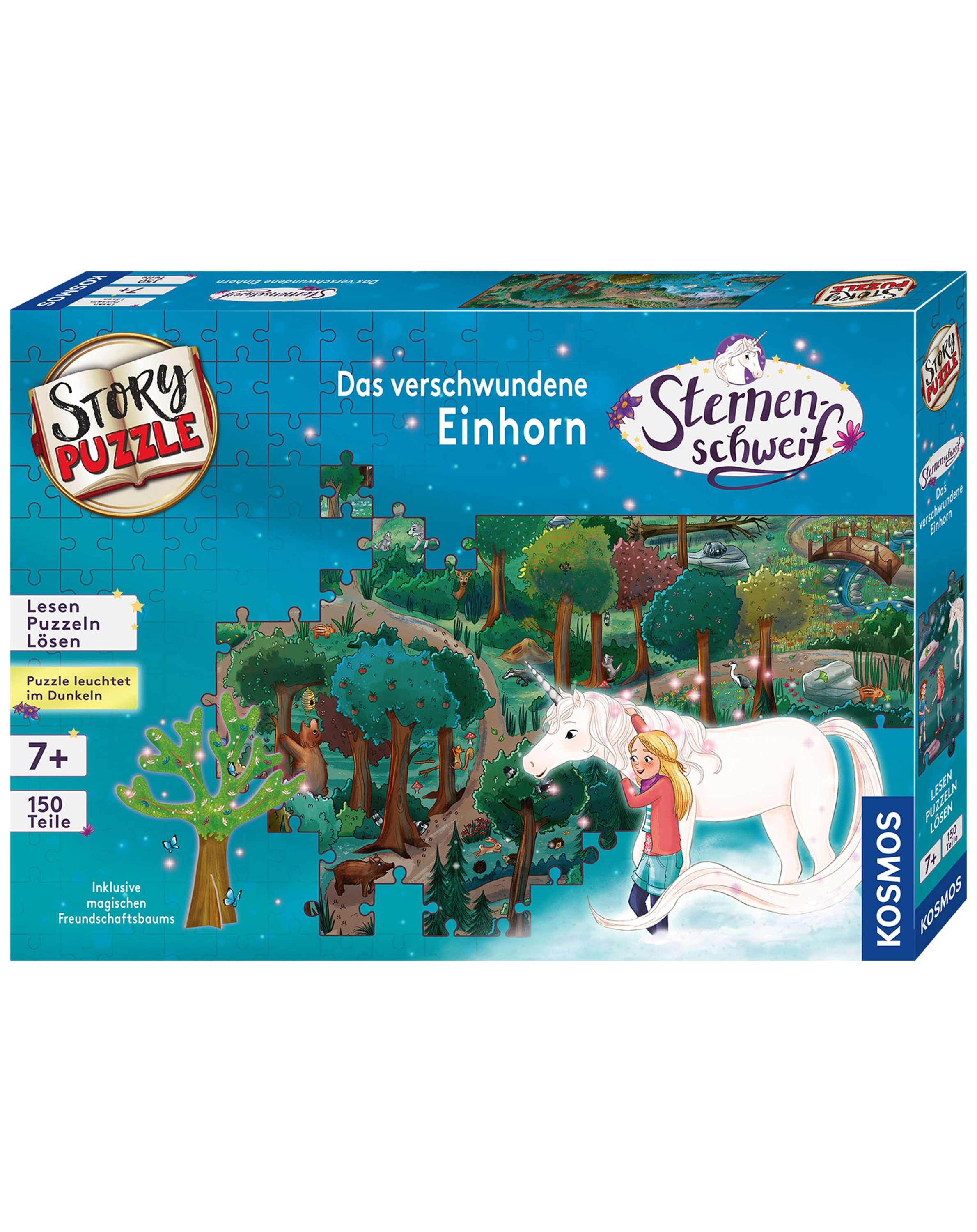 StoryPuzzle STERNENSCHWEIF - DAS VERSCHWUNDENE EINHORN 150-teilig