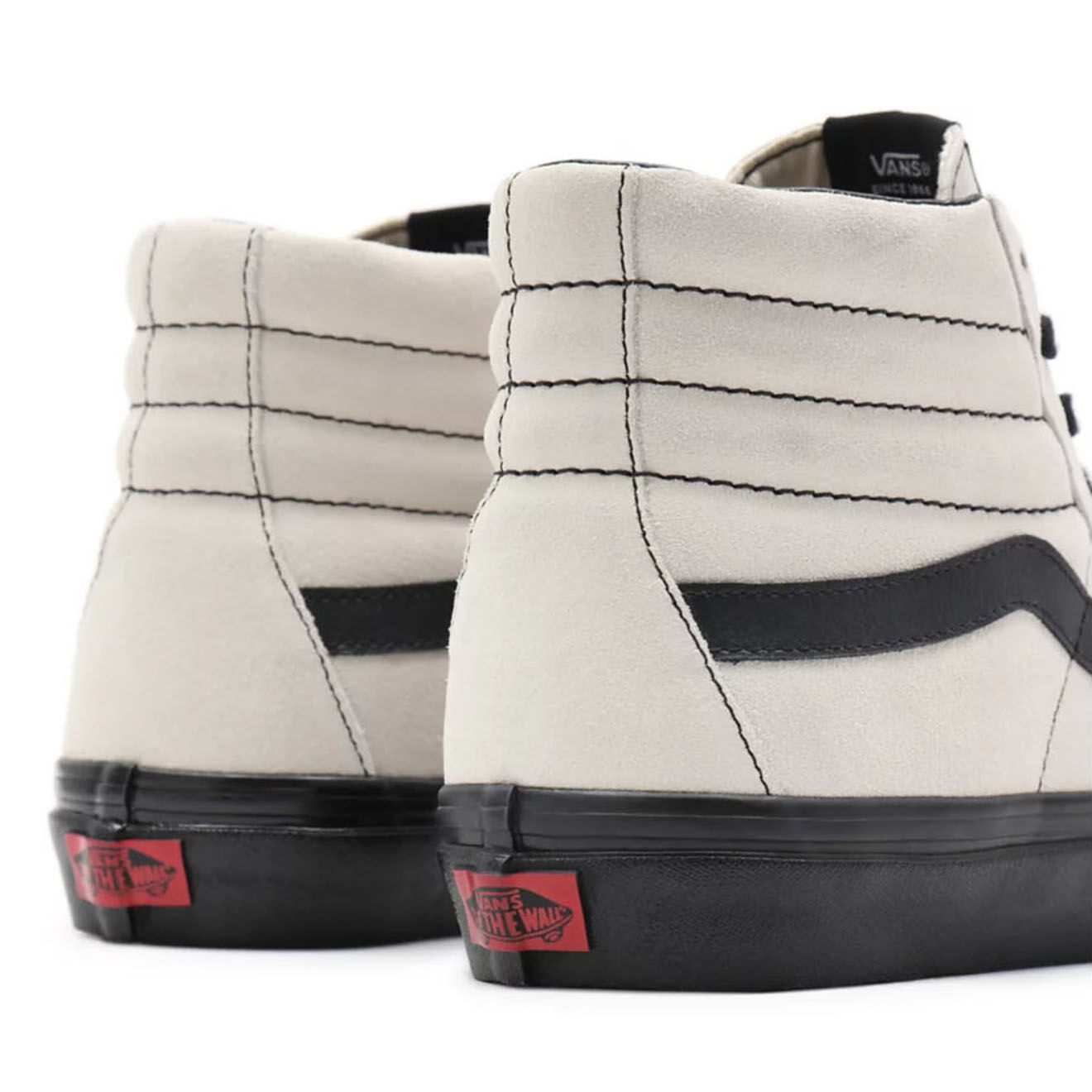 Vans Sneakers en Velours de Cuir SK8-Hi Anaheim Factory gris clair