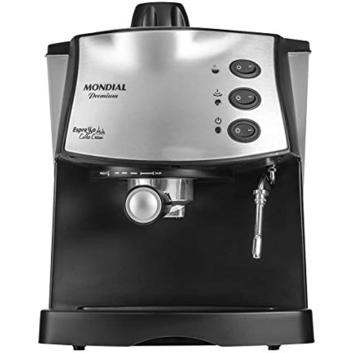 M&aacute;quina de Caf&eacute; Expresso Mondial Coffee Cream C-08 CAFETEIRA-127V-PRETO/INOX