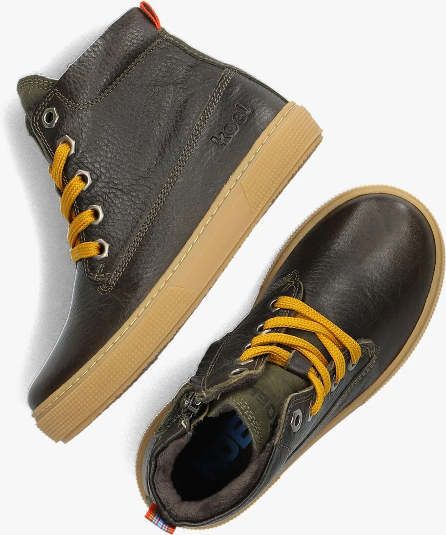 KOEL4KIDS groene koel4kids hoge sneaker 03m008