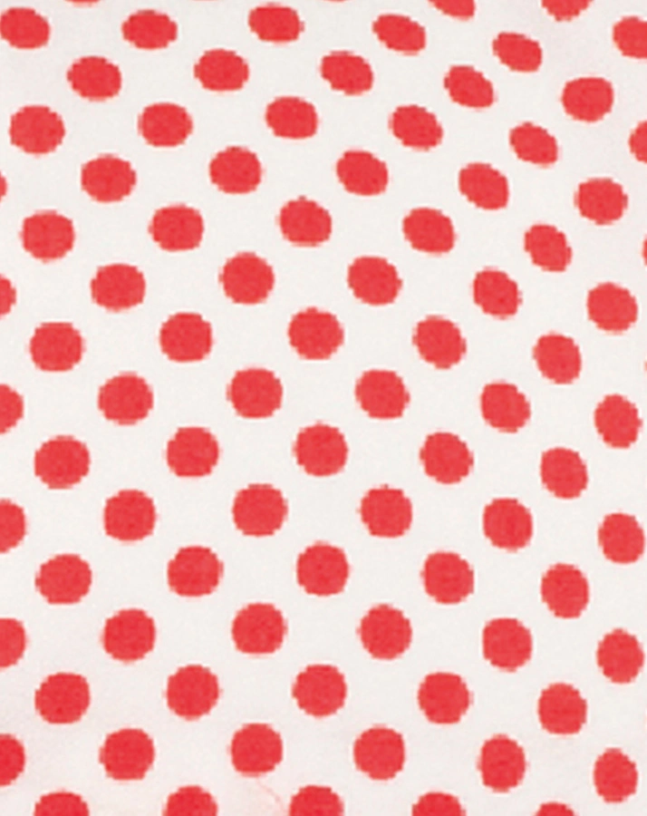 Sonnenhut MINI FLAPPER – POLKADOT in weiß/rot