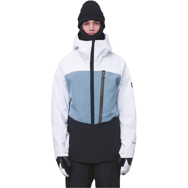 Veste snowboard 686 MNS GORE-TEX GT JACKET WHITE STEEL BLUE BLACK