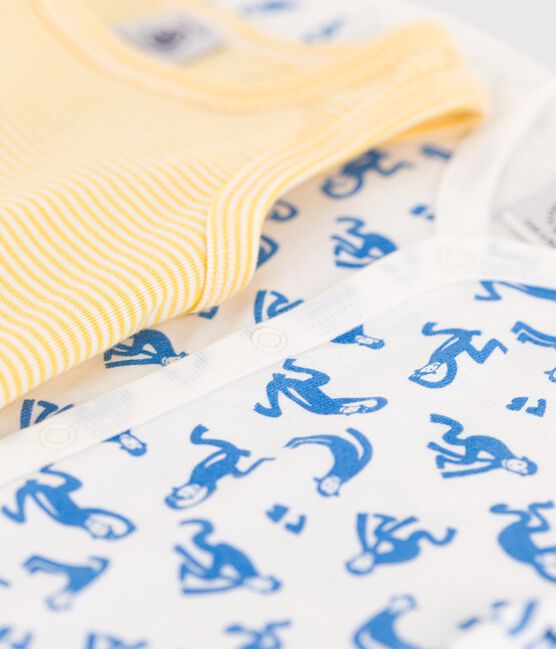 Lot de 2 combicourts bébé en coton